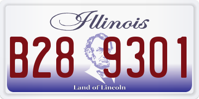 IL license plate B289301