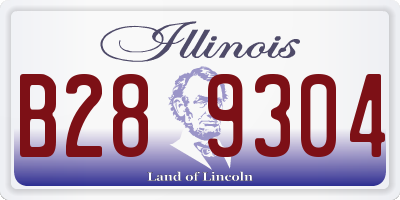 IL license plate B289304