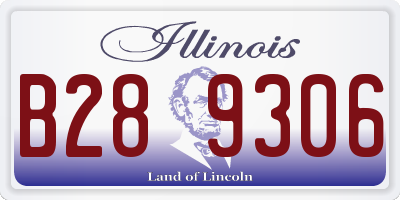 IL license plate B289306
