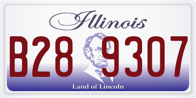 IL license plate B289307