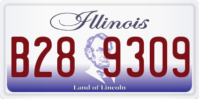 IL license plate B289309