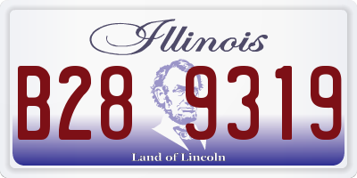 IL license plate B289319