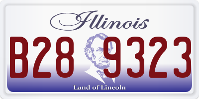 IL license plate B289323