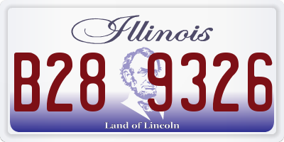 IL license plate B289326
