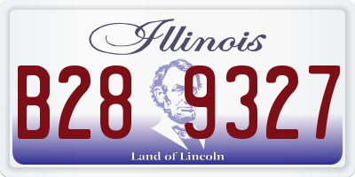IL license plate B289327