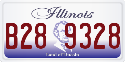 IL license plate B289328