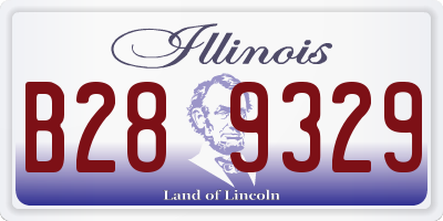 IL license plate B289329