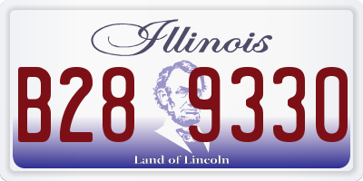 IL license plate B289330