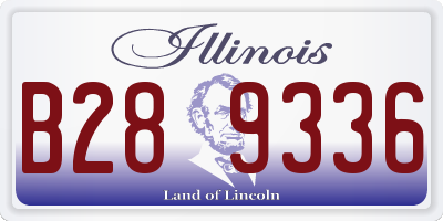 IL license plate B289336