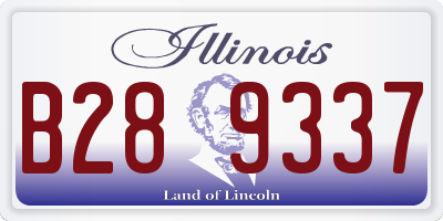 IL license plate B289337