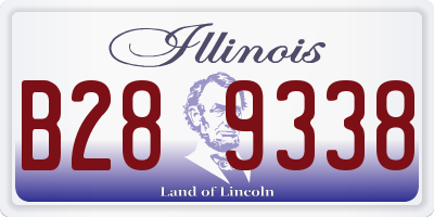 IL license plate B289338