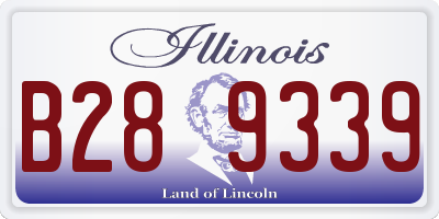 IL license plate B289339