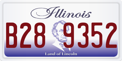 IL license plate B289352