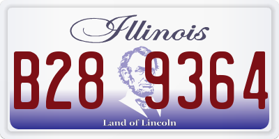 IL license plate B289364