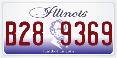 IL license plate B289369