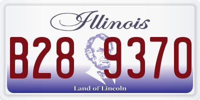 IL license plate B289370