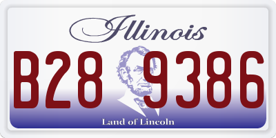IL license plate B289386