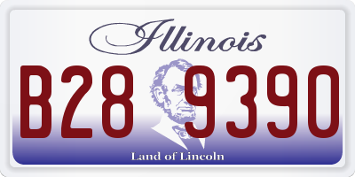 IL license plate B289390