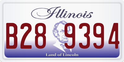 IL license plate B289394