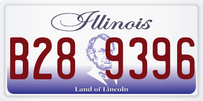 IL license plate B289396