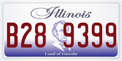 IL license plate B289399