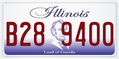IL license plate B289400