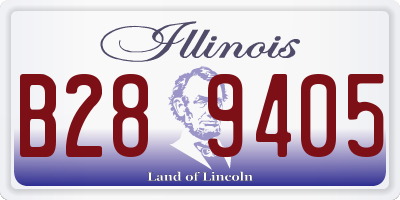 IL license plate B289405