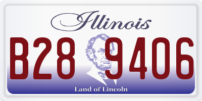 IL license plate B289406