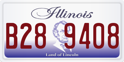 IL license plate B289408