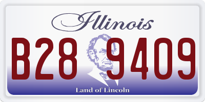 IL license plate B289409