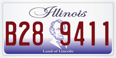 IL license plate B289411