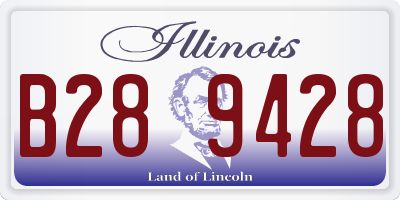IL license plate B289428