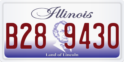IL license plate B289430
