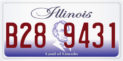 IL license plate B289431