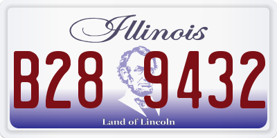 IL license plate B289432