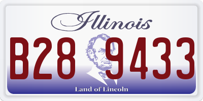 IL license plate B289433