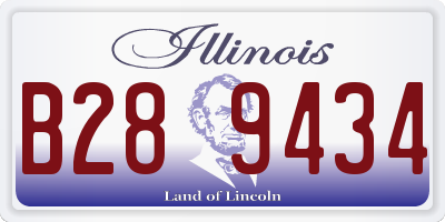 IL license plate B289434