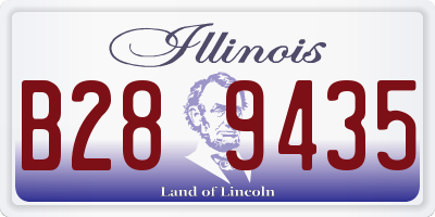 IL license plate B289435
