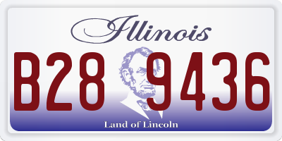 IL license plate B289436