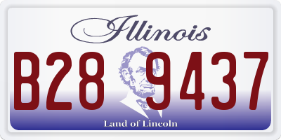 IL license plate B289437