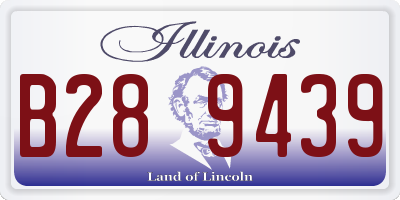 IL license plate B289439