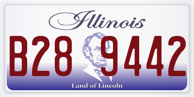 IL license plate B289442