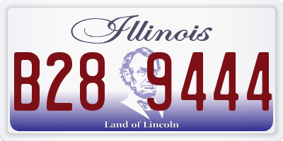 IL license plate B289444