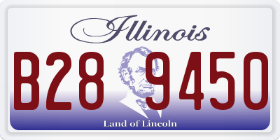 IL license plate B289450