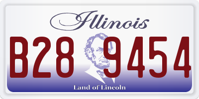 IL license plate B289454