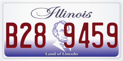 IL license plate B289459