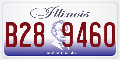 IL license plate B289460