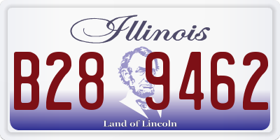 IL license plate B289462