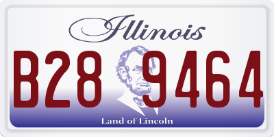 IL license plate B289464