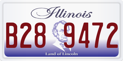 IL license plate B289472